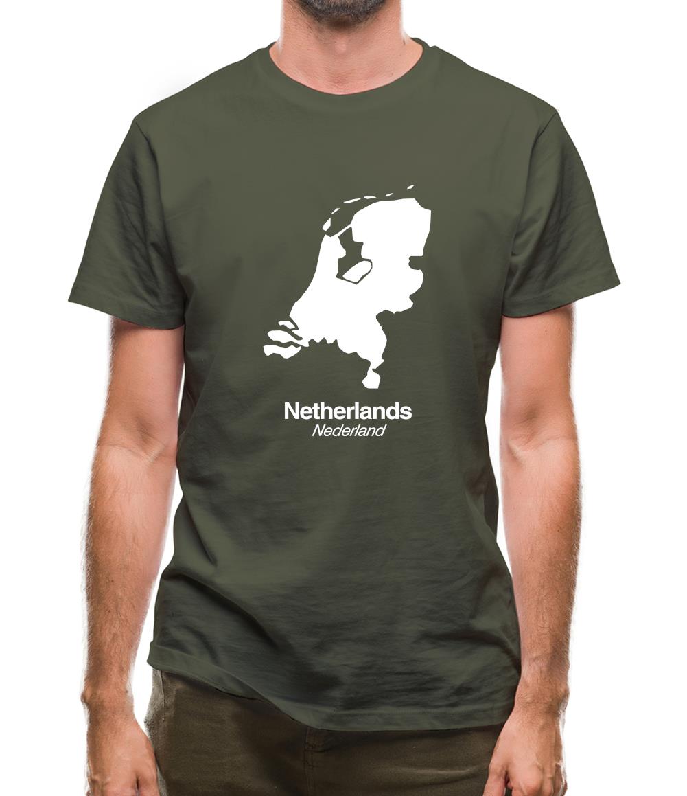 Netherlands Silhouette Mens T-Shirt Netherlands Silhouette Mens T-Shirt