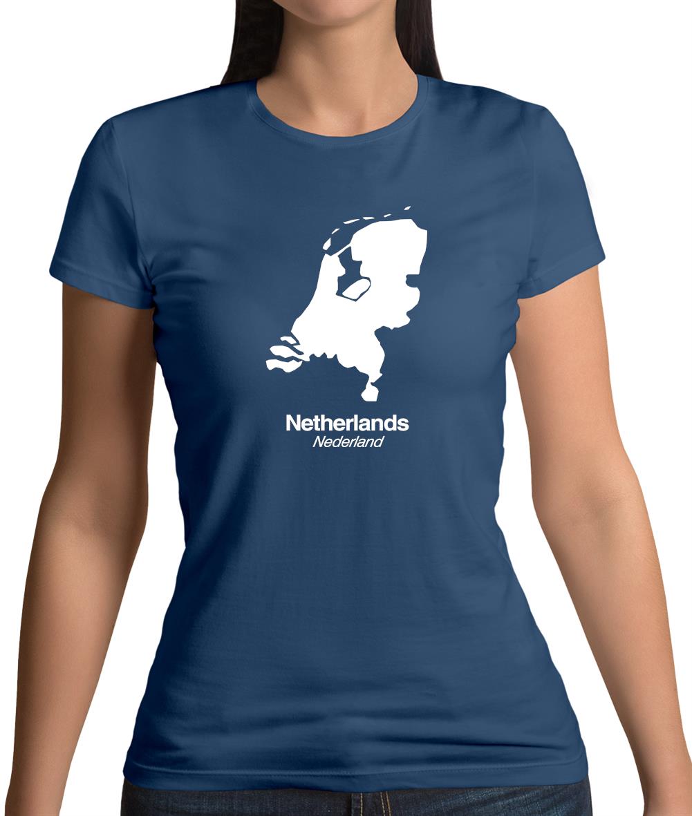 Netherlands Silhouette Womens T-Shirt Netherlands Silhouette Womens T-Shirt