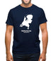 Netherlands Silhouette Mens T-Shirt Netherlands Silhouette Mens T-Shirt
