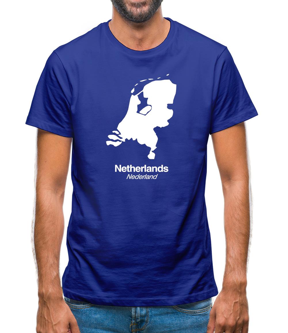Netherlands Silhouette Mens T-Shirt Netherlands Silhouette Mens T-Shirt