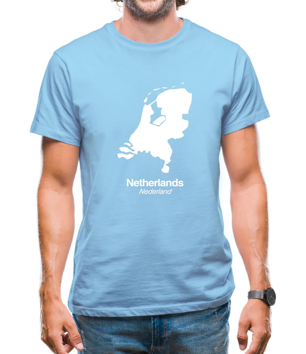 Netherlands Silhouette Mens T-Shirt Netherlands Silhouette Mens T-Shirt