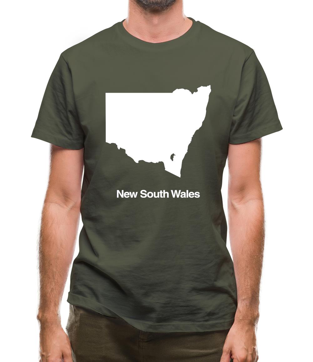 New South Wales Silhouette Mens T-Shirt New South Wales Silhouette Mens T-Shirt