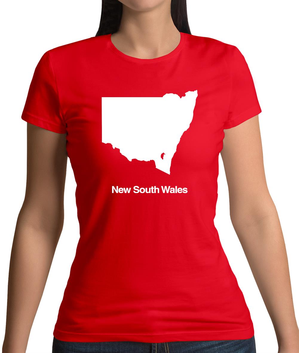 New South Wales Silhouette Womens T-Shirt New South Wales Silhouette Womens T-Shirt