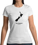 New Zealand Silhouette Womens T-Shirt New Zealand Silhouette Womens T-Shirt