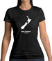 New Zealand Silhouette Womens T-Shirt New Zealand Silhouette Womens T-Shirt