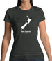 New Zealand Silhouette Womens T-Shirt New Zealand Silhouette Womens T-Shirt