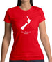New Zealand Silhouette Womens T-Shirt New Zealand Silhouette Womens T-Shirt