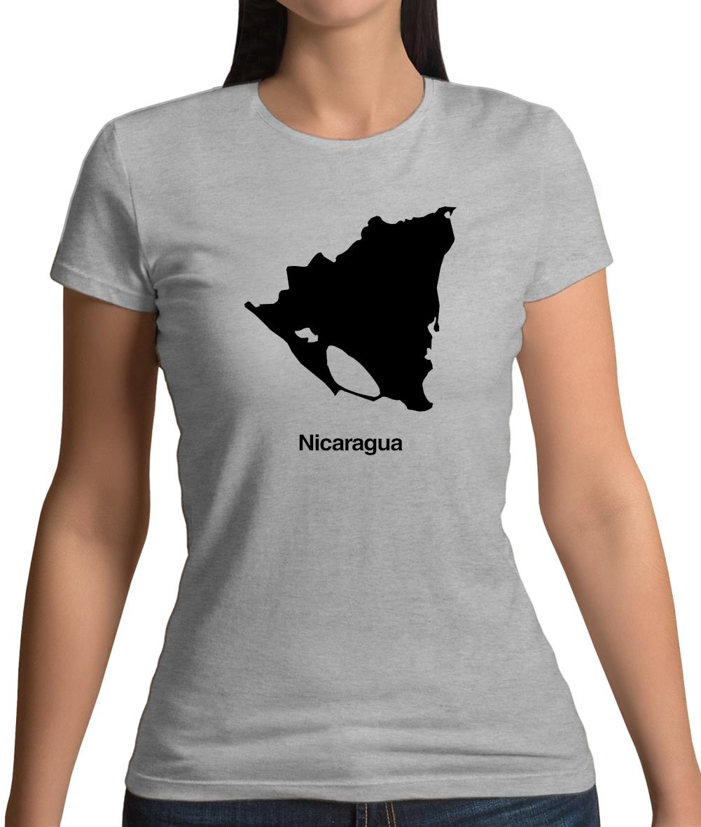 Nicaragua Silhouette Womens T-Shirt Nicaragua Silhouette Womens T-Shirt