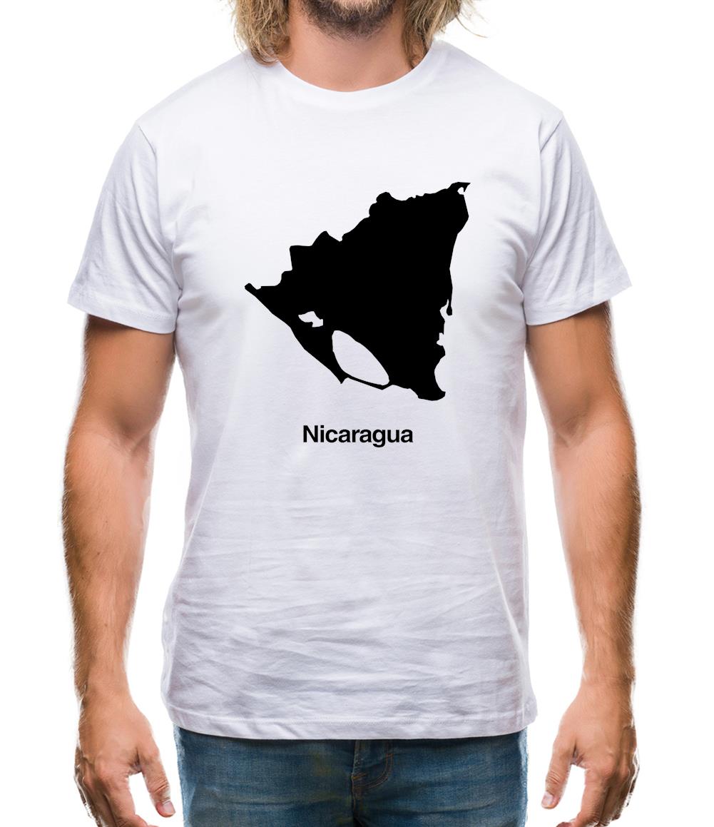 Nicaragua Silhouette Mens T-Shirt Nicaragua Silhouette Mens T-Shirt