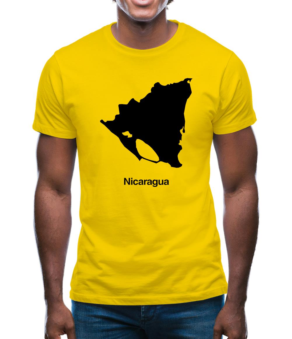 Nicaragua Silhouette Mens T-Shirt Nicaragua Silhouette Mens T-Shirt