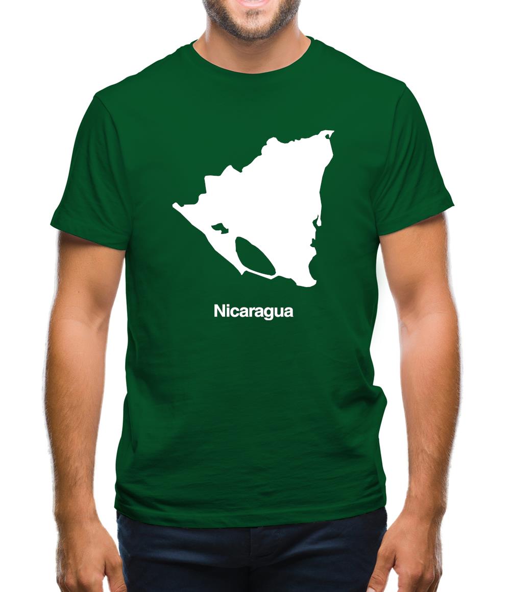 Nicaragua Silhouette Mens T-Shirt Nicaragua Silhouette Mens T-Shirt