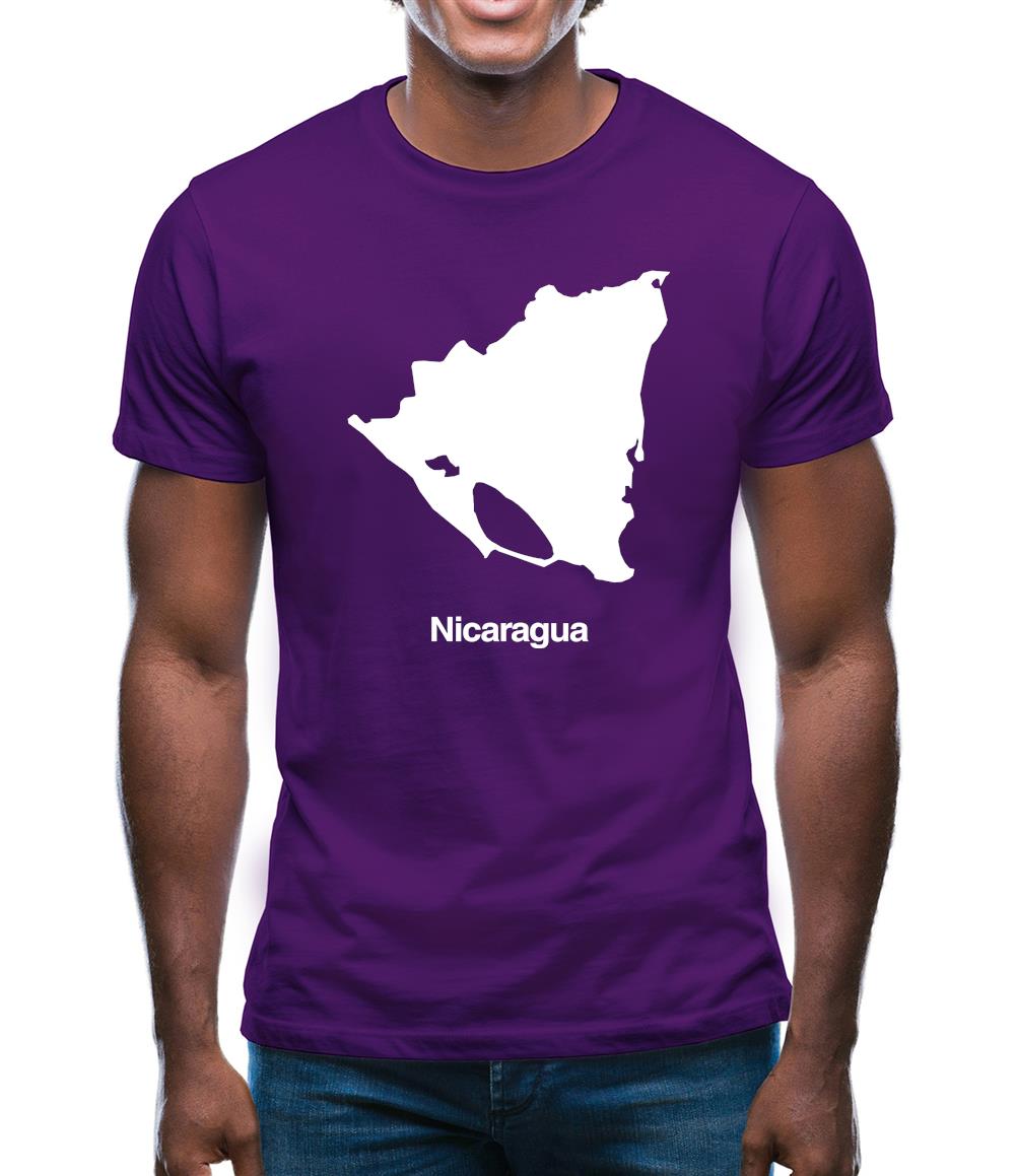 Nicaragua Silhouette Mens T-Shirt Nicaragua Silhouette Mens T-Shirt