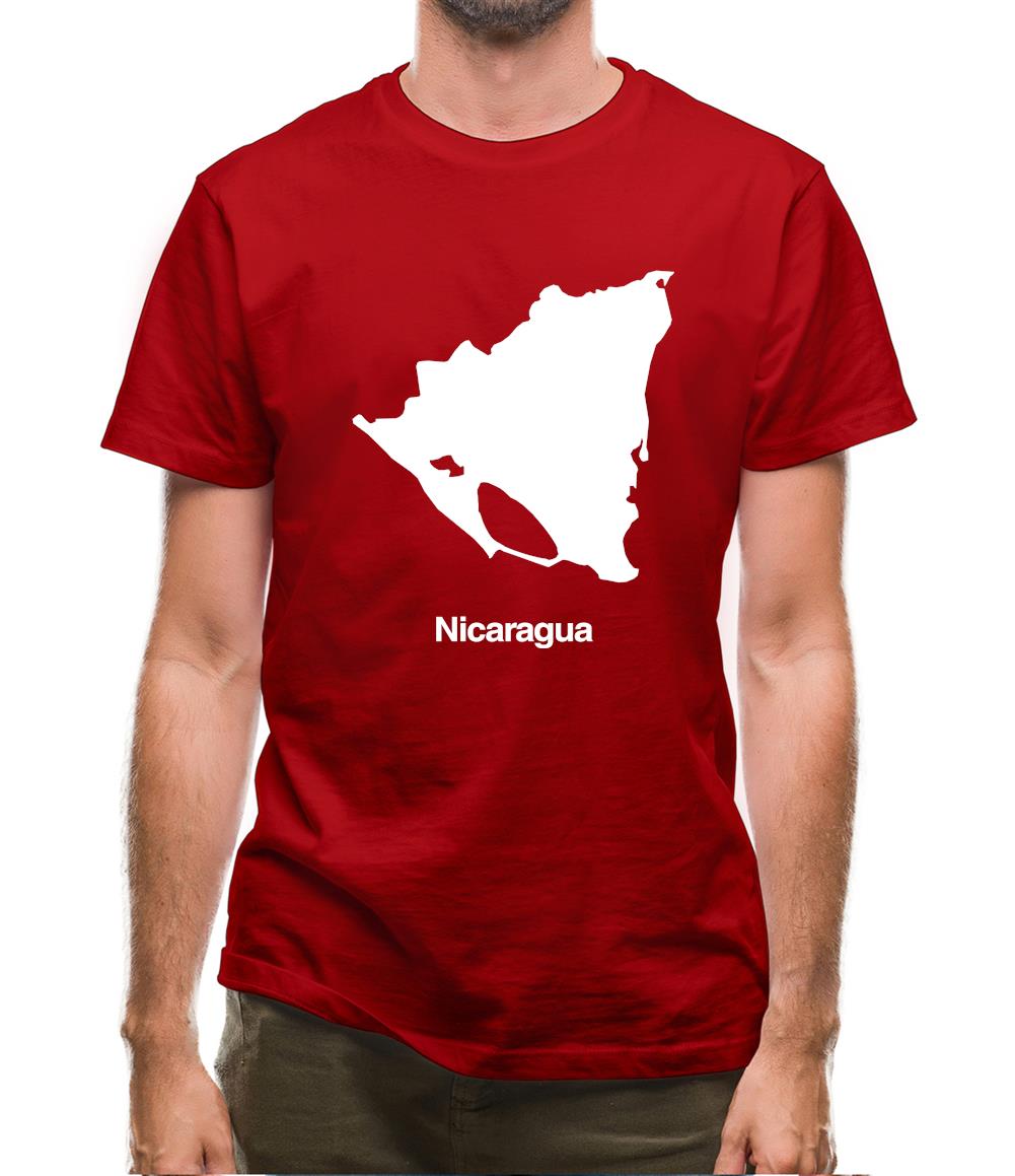 Nicaragua Silhouette Mens T-Shirt Nicaragua Silhouette Mens T-Shirt