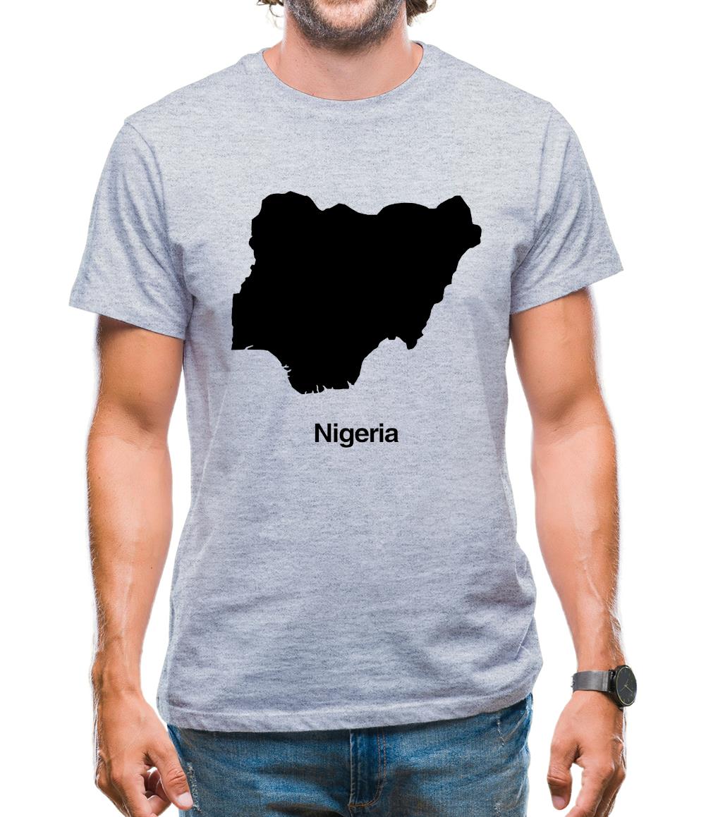 Nigeria Silhouette Mens T-Shirt Nigeria Silhouette Mens T-Shirt