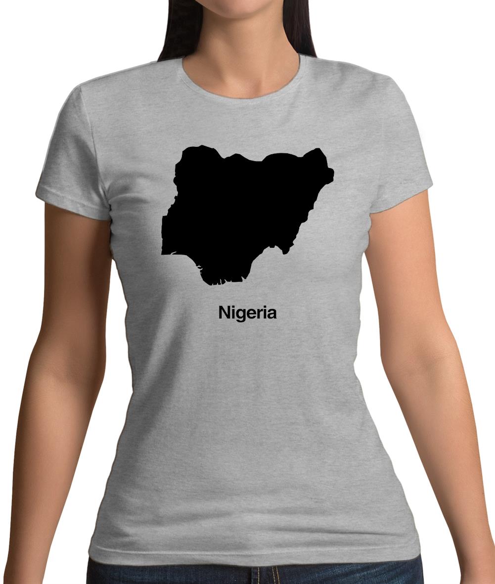 Nigeria Silhouette Womens T-Shirt Nigeria Silhouette Womens T-Shirt