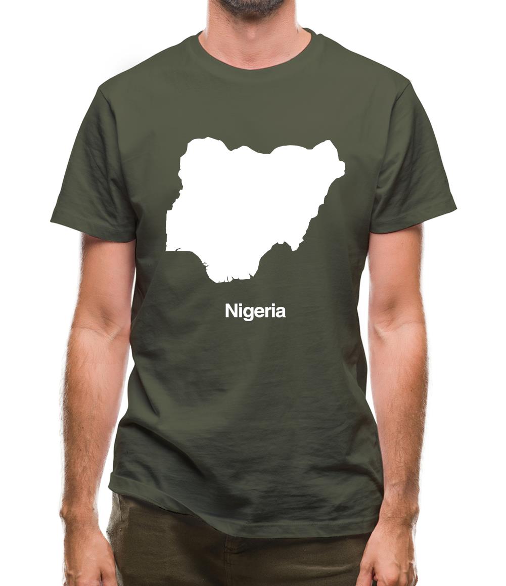 Nigeria Silhouette Mens T-Shirt Nigeria Silhouette Mens T-Shirt