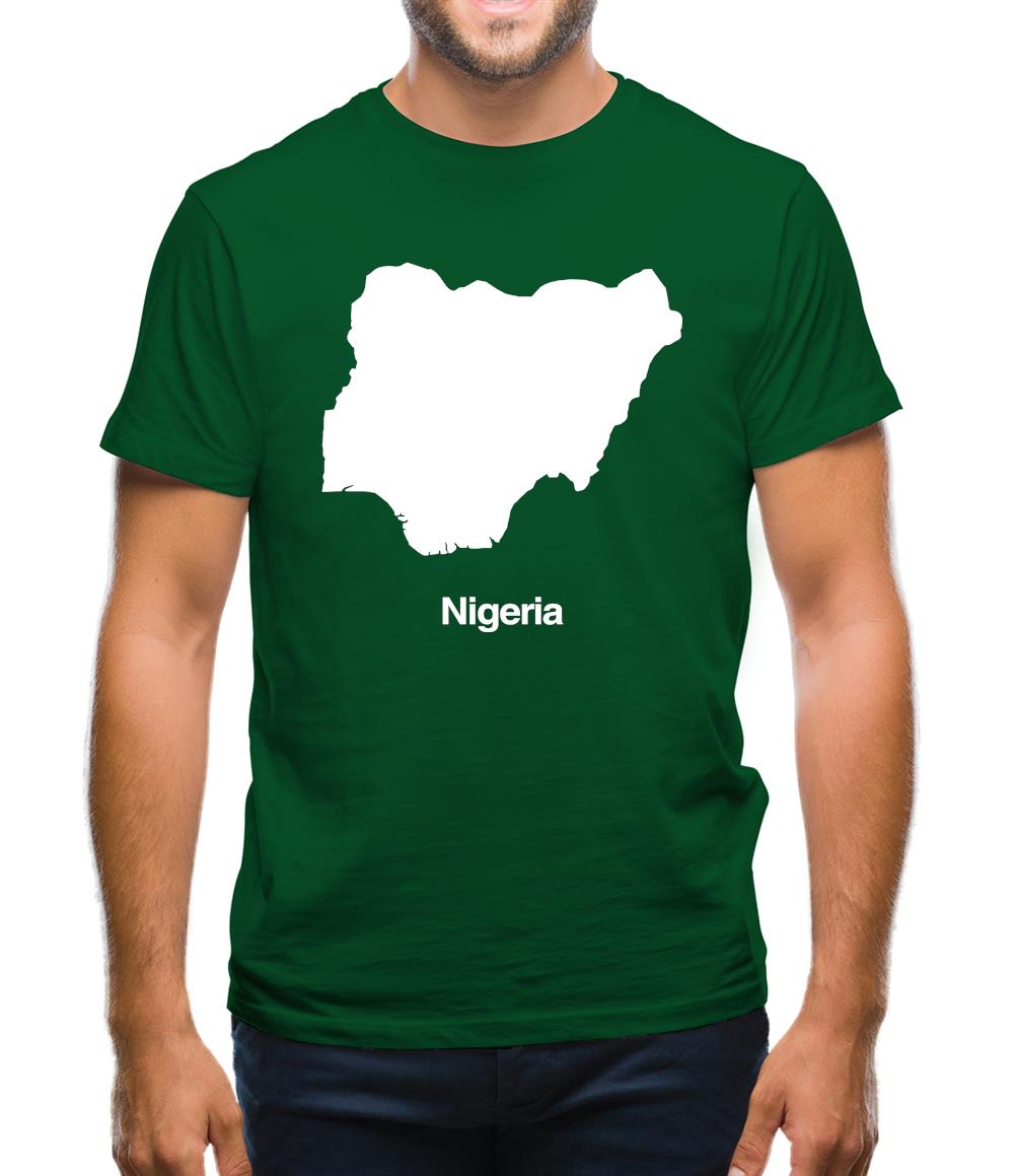 Nigeria Silhouette Mens T-Shirt Nigeria Silhouette Mens T-Shirt