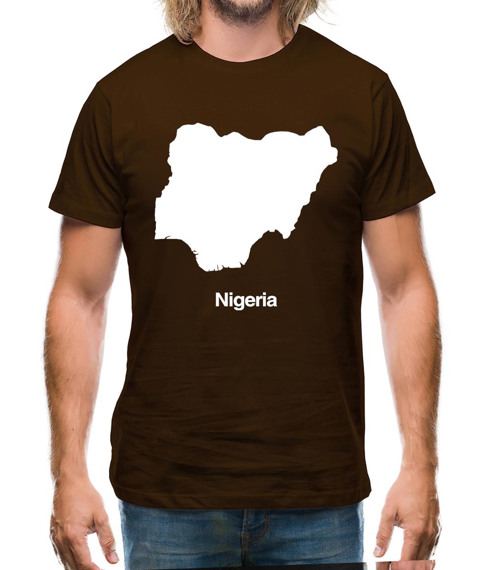 Nigeria Silhouette Mens T-Shirt Nigeria Silhouette Mens T-Shirt
