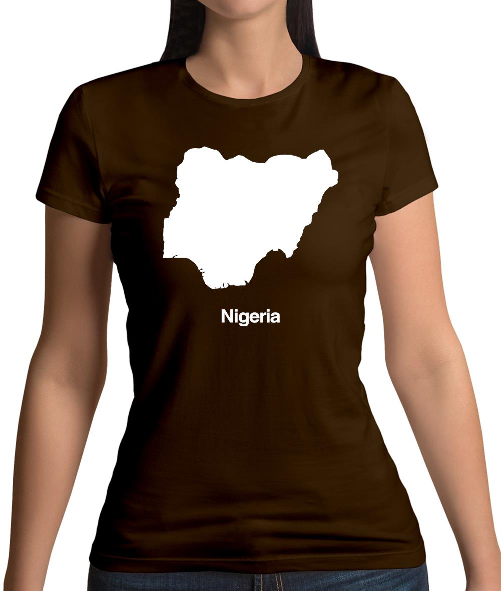 Nigeria Silhouette Womens T-Shirt Nigeria Silhouette Womens T-Shirt