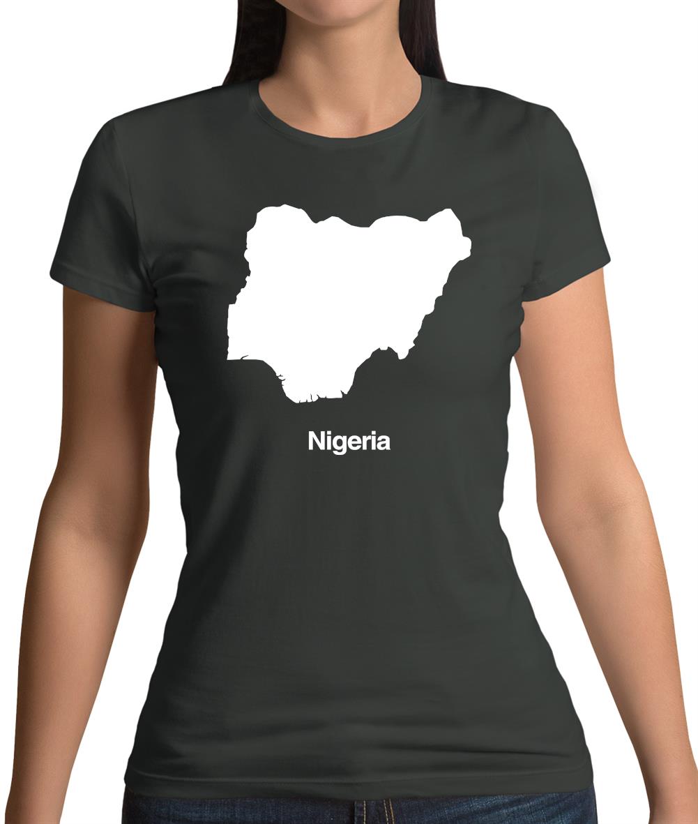 Nigeria Silhouette Womens T-Shirt Nigeria Silhouette Womens T-Shirt