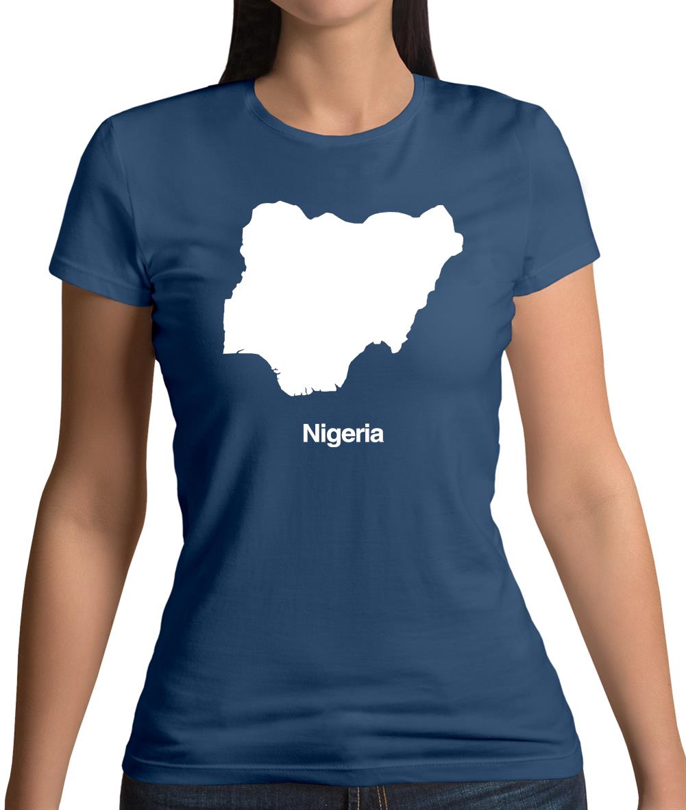 Nigeria Silhouette Womens T-Shirt Nigeria Silhouette Womens T-Shirt