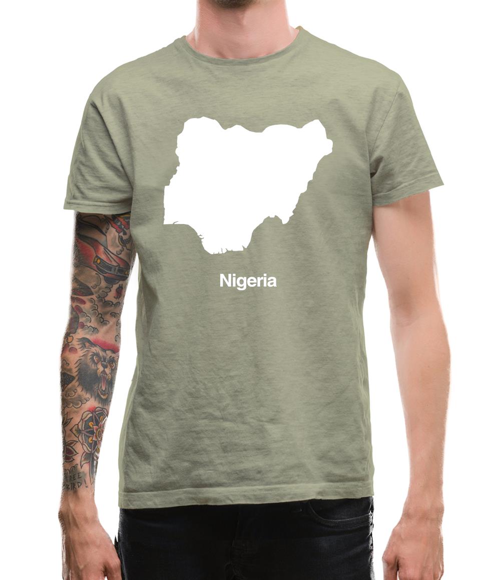 Nigeria Silhouette Mens T-Shirt Nigeria Silhouette Mens T-Shirt