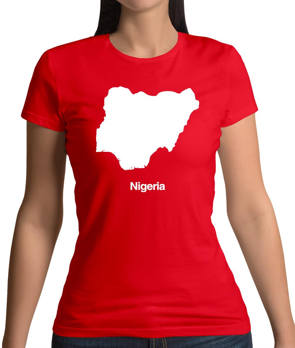 Nigeria Silhouette Womens T-Shirt Nigeria Silhouette Womens T-Shirt