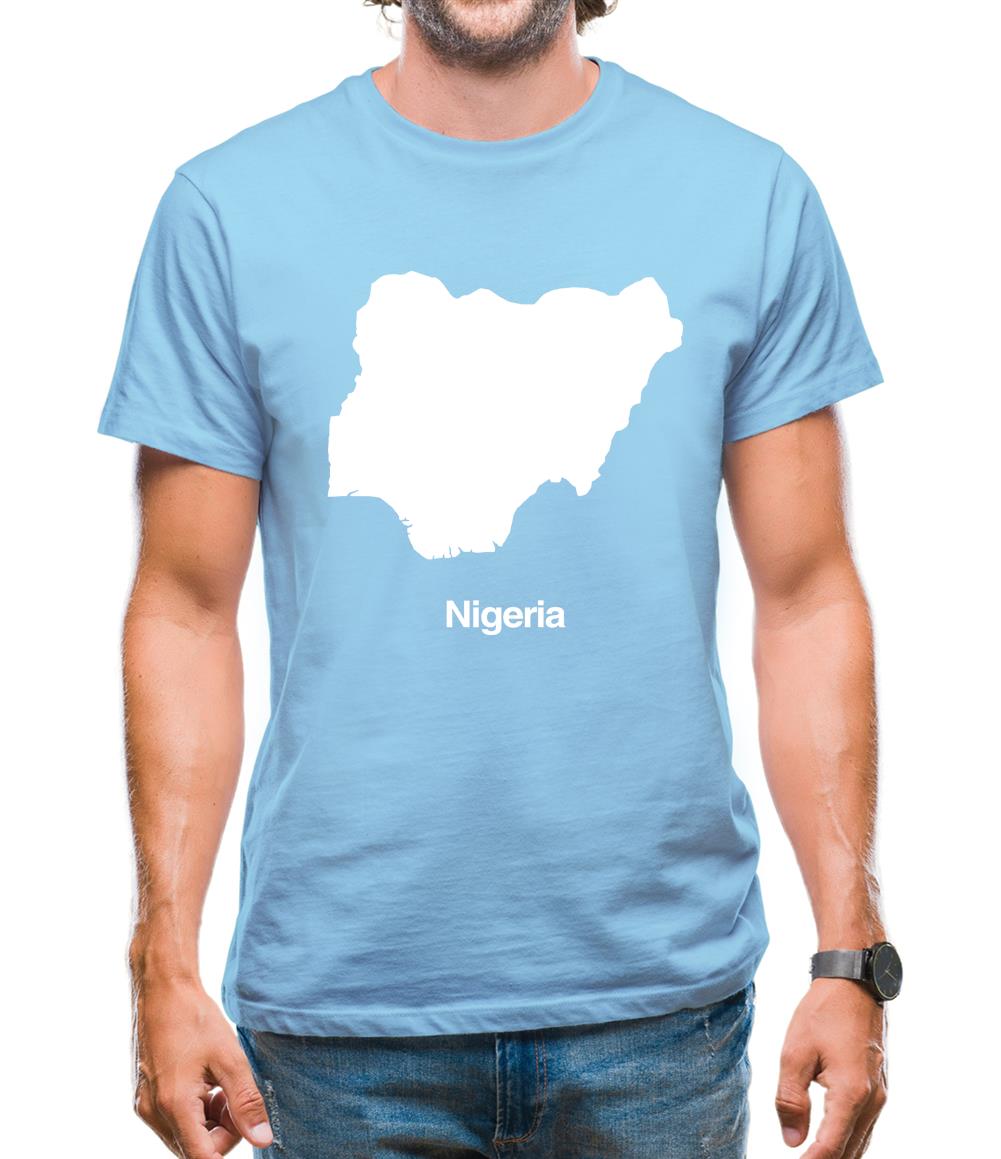 Nigeria Silhouette Mens T-Shirt Nigeria Silhouette Mens T-Shirt