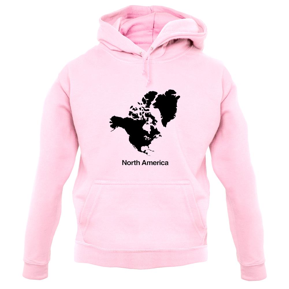 North America Silhouette unisex hoodie North America Silhouette unisex hoodie