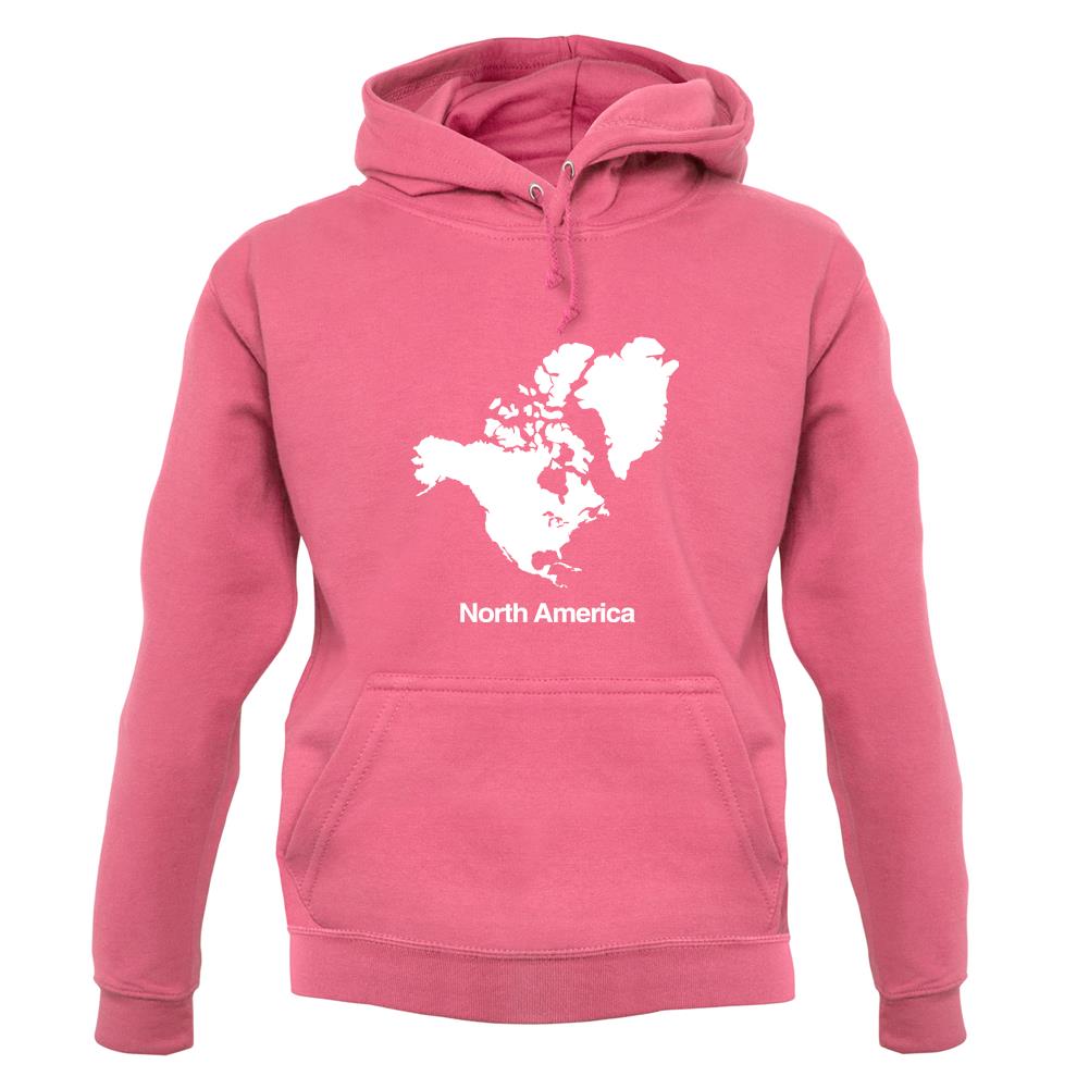 North America Silhouette unisex hoodie North America Silhouette unisex hoodie