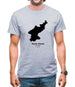 North Korea Silhouette Mens T-Shirt North Korea Silhouette Mens T-Shirt