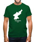North Korea Silhouette Mens T-Shirt North Korea Silhouette Mens T-Shirt