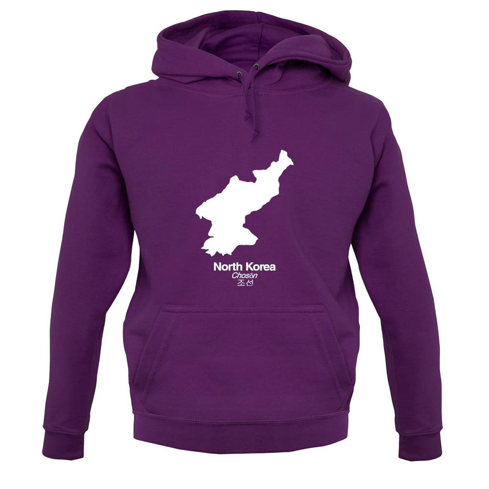 North Korea Silhouette unisex hoodie North Korea Silhouette unisex hoodie