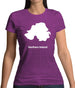 Northern Ireland Silhouette Womens T-Shirt Northern Ireland Silhouette Womens T-Shirt