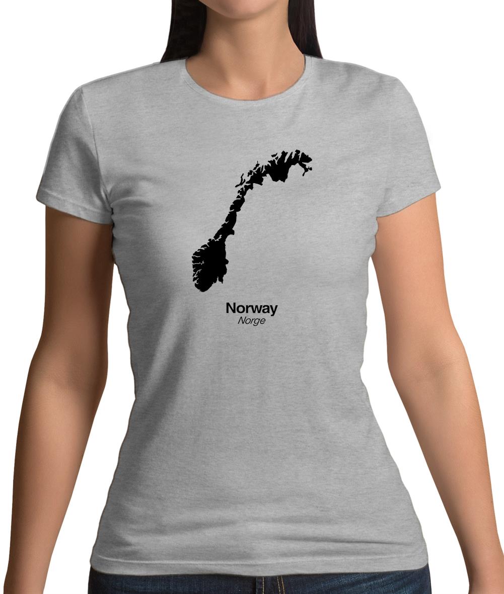 Norway Silhouette Womens T-Shirt Norway Silhouette Womens T-Shirt