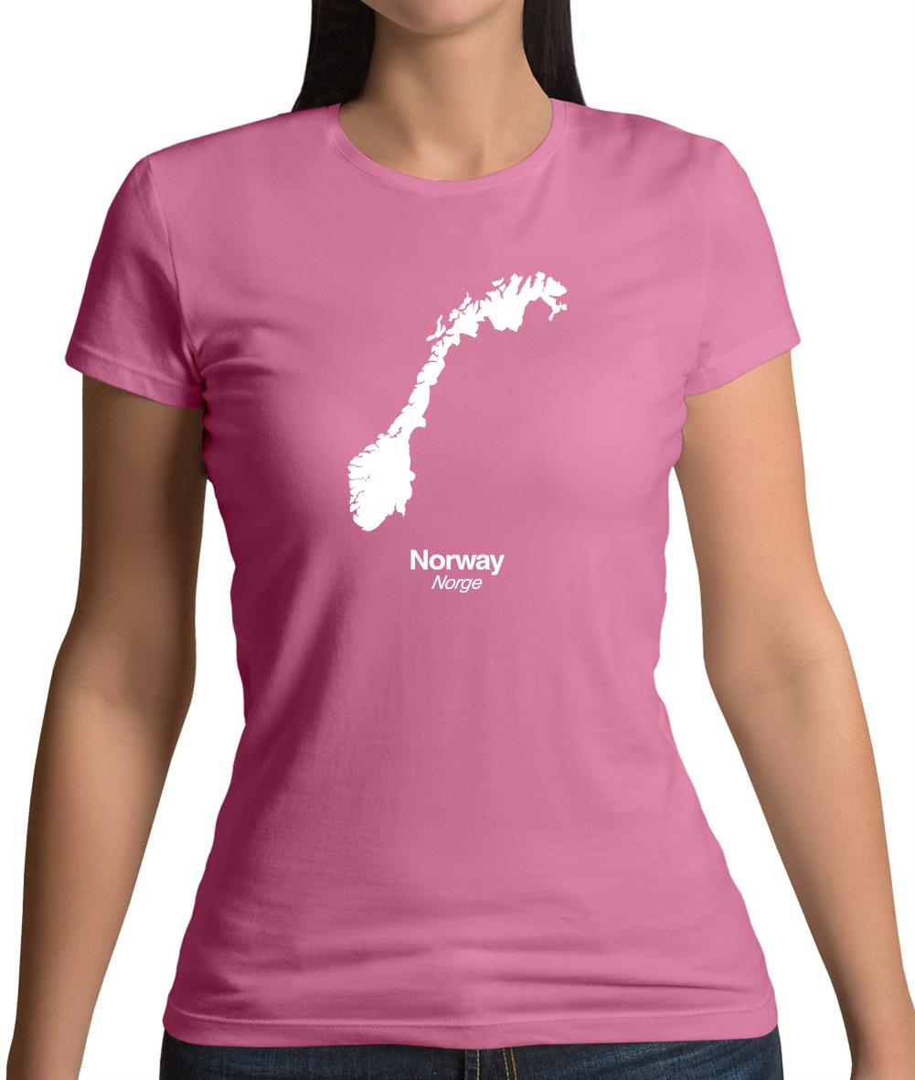 Norway Silhouette Womens T-Shirt Norway Silhouette Womens T-Shirt