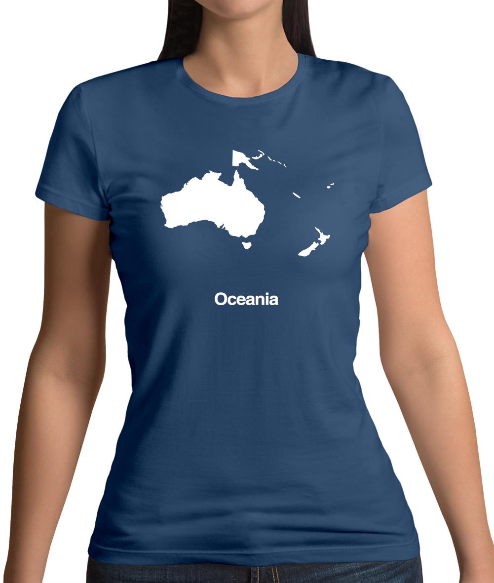 Oceania Silhouette Womens T-Shirt Oceania Silhouette Womens T-Shirt