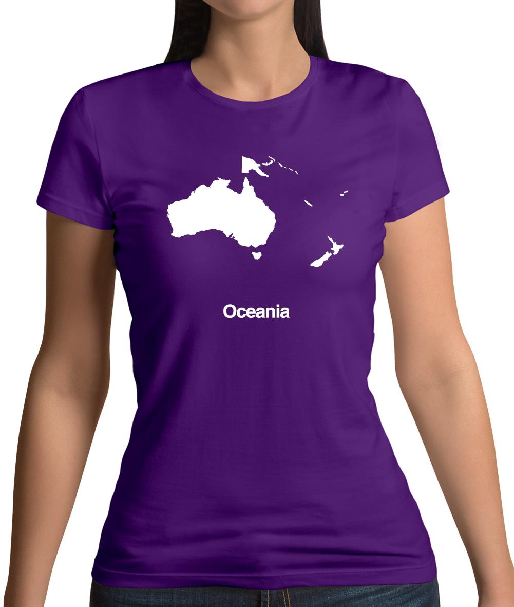Oceania Silhouette Womens T-Shirt Oceania Silhouette Womens T-Shirt