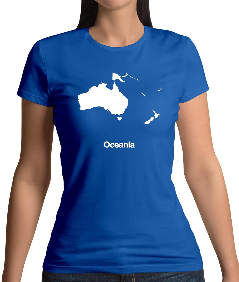 Oceania Silhouette Womens T-Shirt Oceania Silhouette Womens T-Shirt