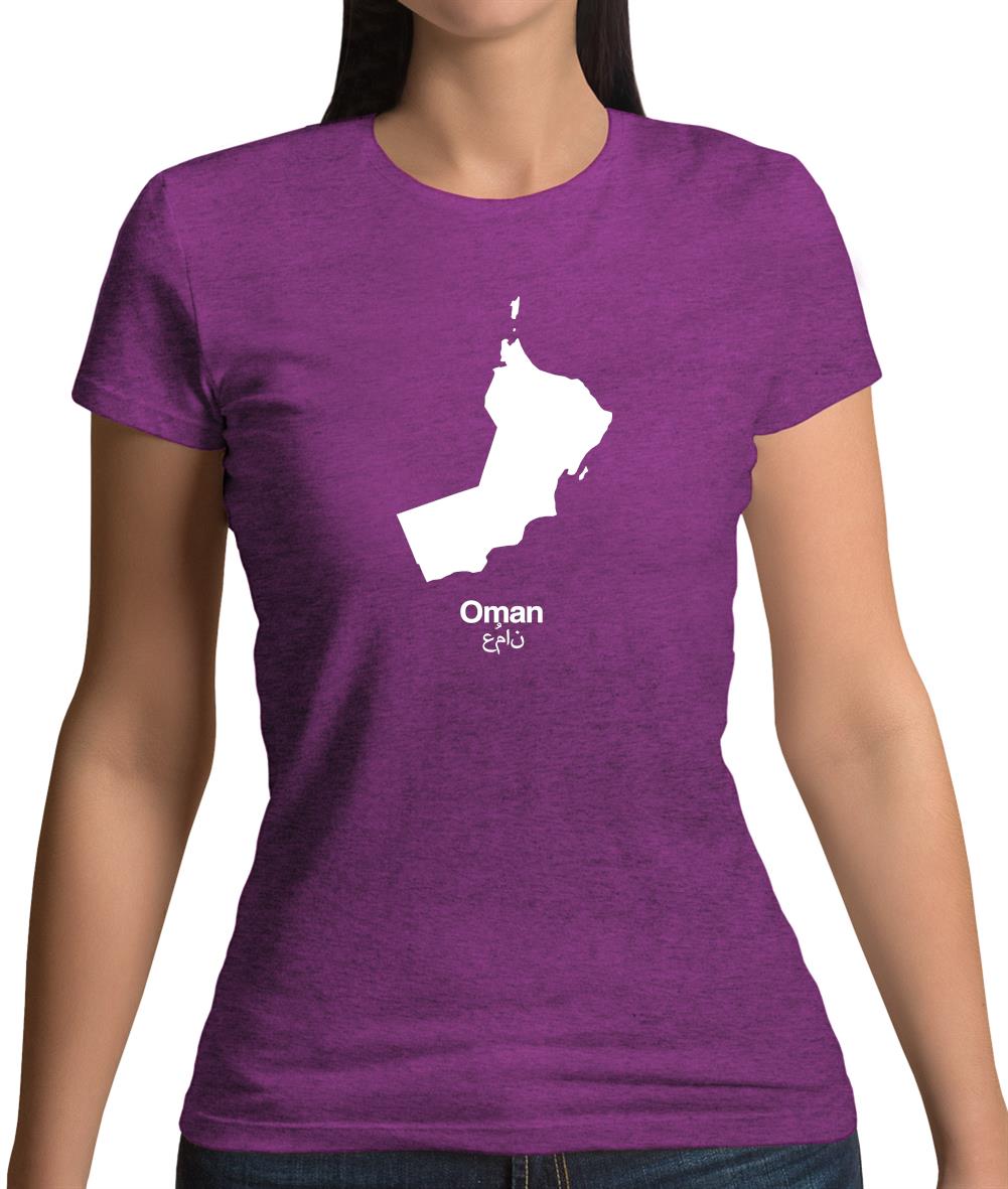 Oman Silhouette Womens T-Shirt Oman Silhouette Womens T-Shirt
