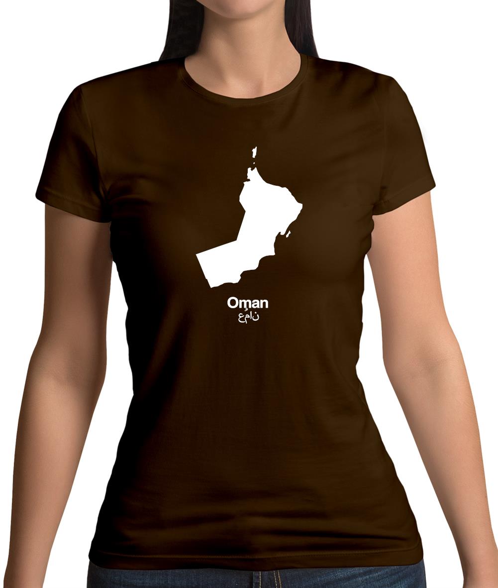 Oman Silhouette Womens T-Shirt Oman Silhouette Womens T-Shirt