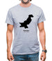 Pakistan Silhouette Mens T-Shirt Pakistan Silhouette Mens T-Shirt