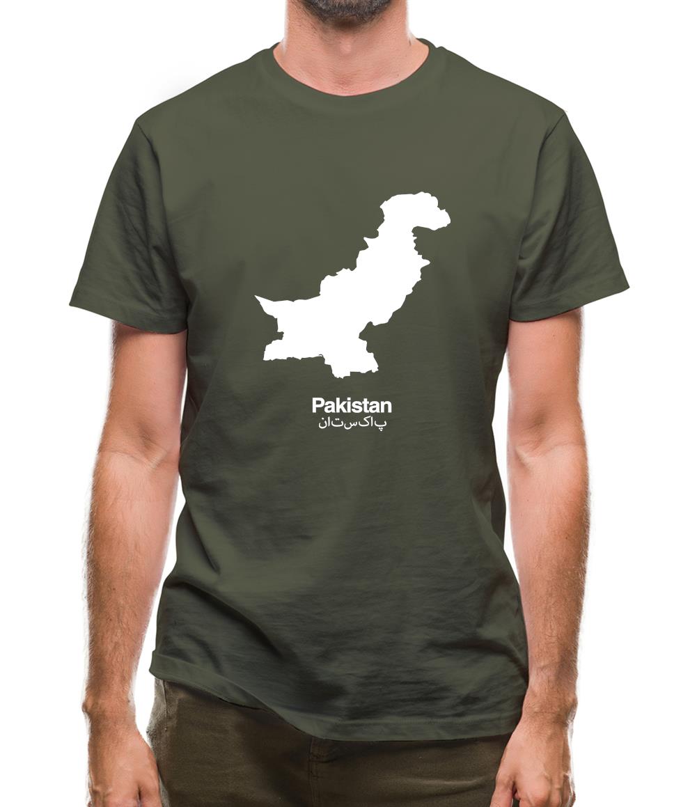 Pakistan Silhouette Mens T-Shirt Pakistan Silhouette Mens T-Shirt