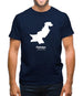 Pakistan Silhouette Mens T-Shirt Pakistan Silhouette Mens T-Shirt