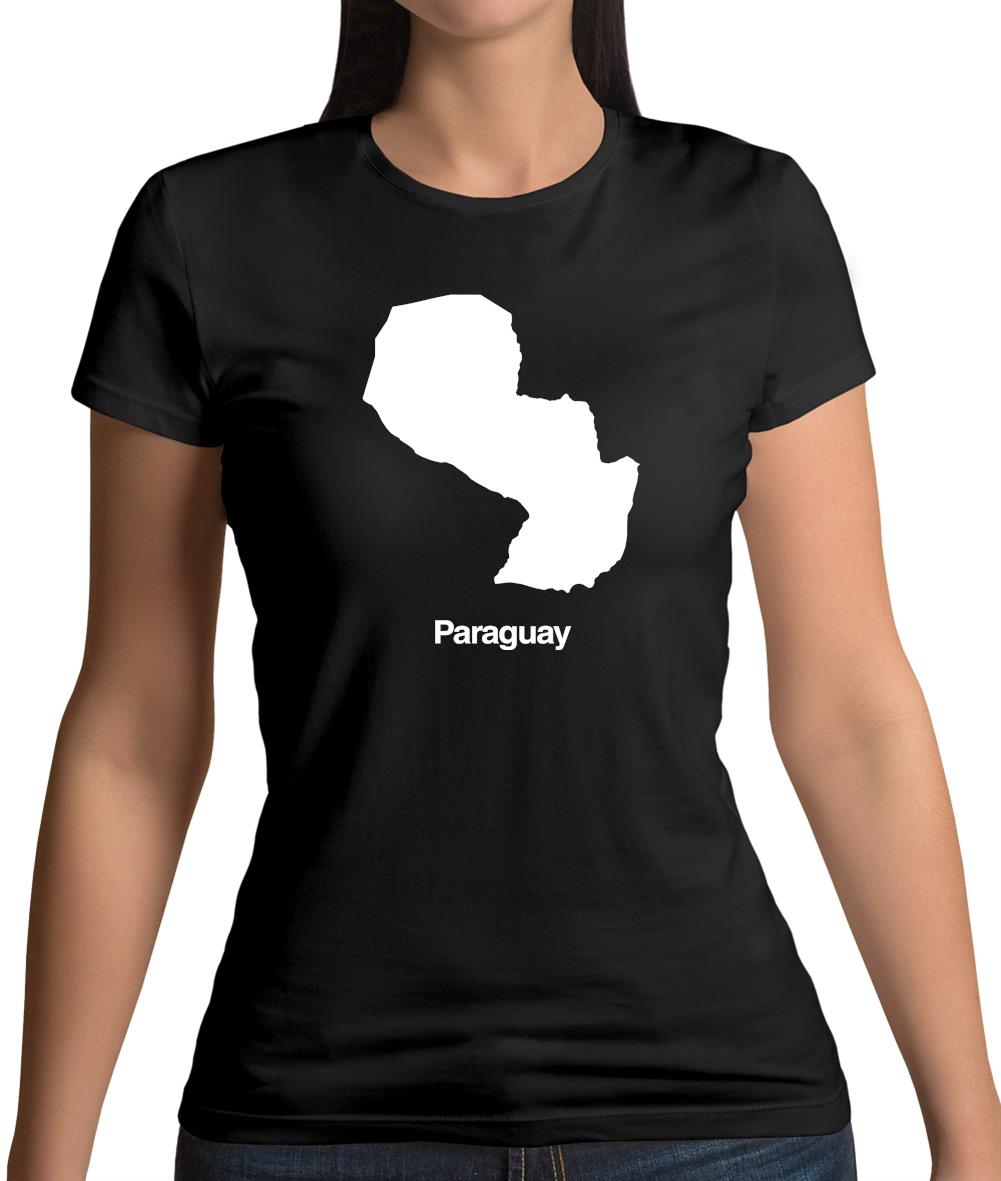 Paraguay Silhouette Womens T-Shirt Paraguay Silhouette Womens T-Shirt