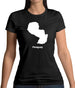 Paraguay Silhouette Womens T-Shirt Paraguay Silhouette Womens T-Shirt