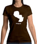 Paraguay Silhouette Womens T-Shirt Paraguay Silhouette Womens T-Shirt