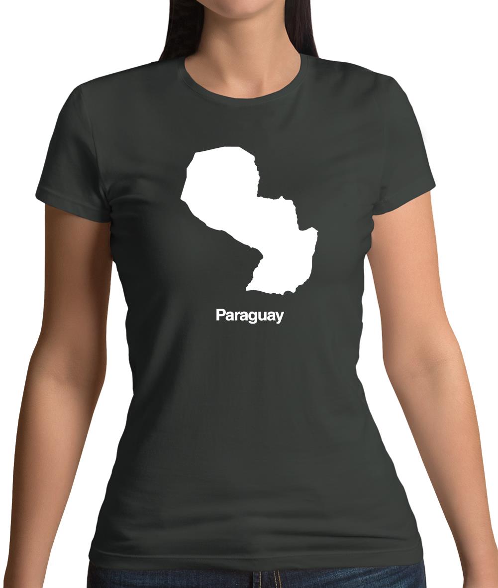 Paraguay Silhouette Womens T-Shirt Paraguay Silhouette Womens T-Shirt