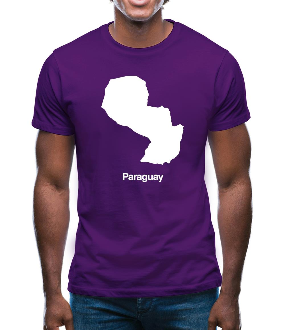 Paraguay Silhouette Mens T-Shirt Paraguay Silhouette Mens T-Shirt
