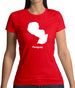 Paraguay Silhouette Womens T-Shirt Paraguay Silhouette Womens T-Shirt